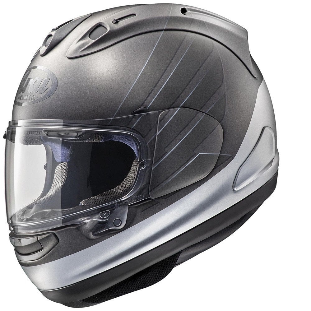 Arai RX-7V Kask Honda CB Black Silver Arai Kapalı Kasklar