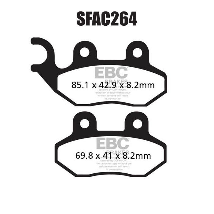 EBC SFAC264 Scooter Carbon Fren Balatası