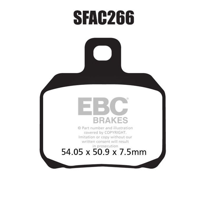 EBC SFAC266 Scooter Carbon Fren Balatası