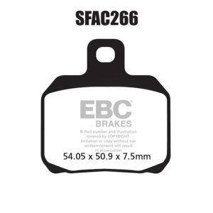 EBC SFAC266 Scooter Carbon Fren Balatası