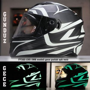 LS2 Ff320 Evo Kask Jink Mat Siyah