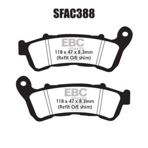 EBC SFAC388 Scooter Carbon Fren Balatası