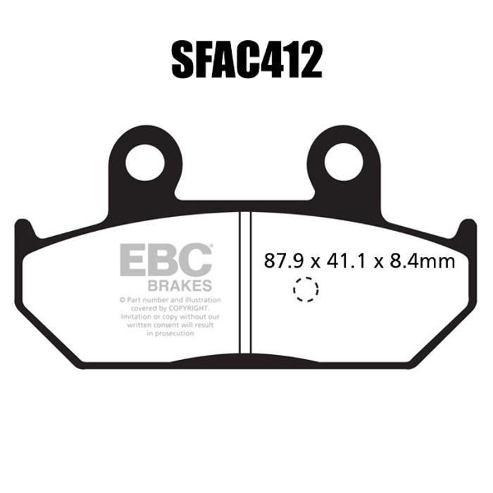 EBC SFAC412 Scooter Carbon Fren Balatası