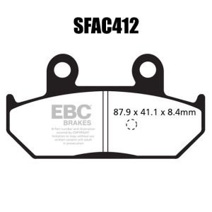 EBC SFAC412 Scooter Carbon Fren Balatası
