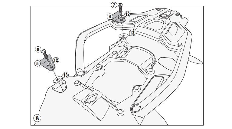 Givi PLR5108Kit Bmw R 1200 Gs / Adv Yan Çanta Demiri Kiti
