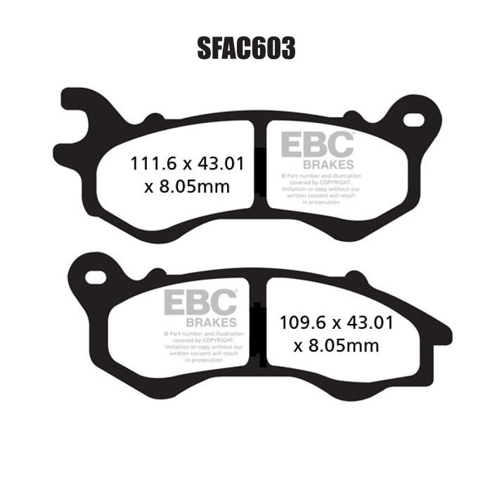 EBC SFAC603 Scooter Carbon Fren Balatası