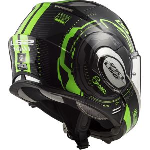 LS2 VALIANT Nucleus Kask Siyah Yeşil LS2 VALIANT Nucleus Kask Siyah Yeşil M