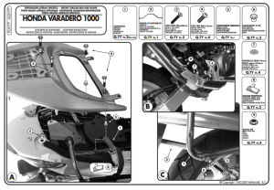 Givi PLX177 Honda Xl 1000 Varadero - Abs Yan Çanta Demiri