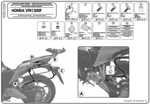 Givi PLX209 Honda Vfr 1200F (10-14) Yan Çanta Demiri