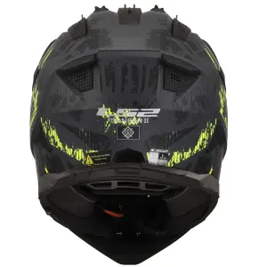 LS2 Pioneer 2 Enduro Kask Crazy Mat Siyah Gri Neon Sarı L