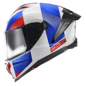GIVI 50.3 Vision Kask Mat Beyaz Mavi Kırmızı