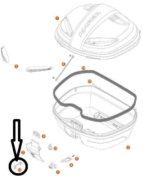 Kappa Z156 K30 Çanta Kilit