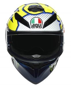 Agv K3 SV Kask PLK Bubble White Blue Yellow Agv K3 SV Kask PLK Bubble White Blue Yellow S