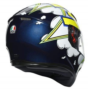 Agv K3 SV Kask PLK Bubble White Blue Yellow Agv K3 SV Kask PLK Bubble White Blue Yellow S