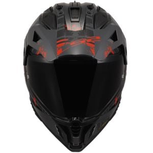 LS2 Pioneer 2 Crazy Siyah-Gri-Kırmızı Kask