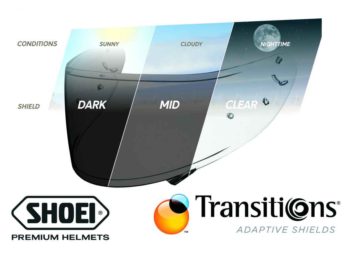 Shoei CWR-1PN Kask Cam Vizör Photochromic