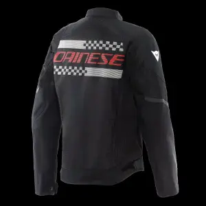 Dainese Herosphere Air Tekstil Mont Siyah Beyaz Stripes Kırmızı 48