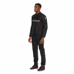 Dainese Herosphere Air Tekstil Mont Siyah Beyaz Stripes Kırmızı 48
