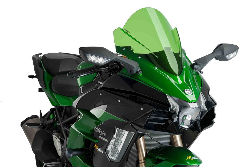 Puig 9704V Kawasaki Ninja H2 SX (18) Rüzgar Siperliği Yeşil | Puig