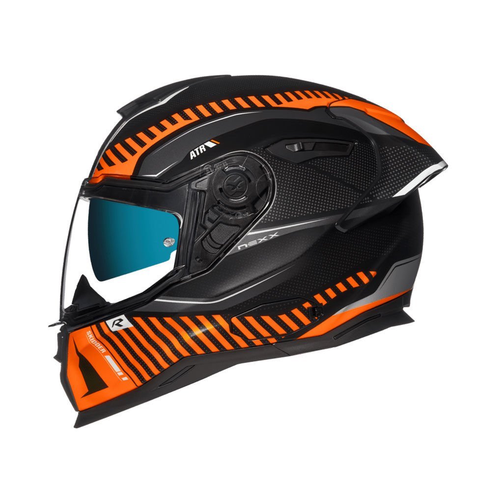 Nexx Sx.100R Skidder Kask Mat Siyah Turuncu