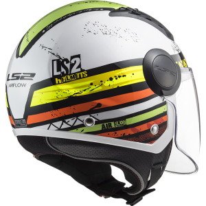 LS2 Airflow Kask Ronnie Beyaz Yeşil