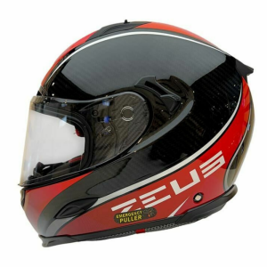 Zeus Kask ZS-1800B Gloss Carbon Kırmızı