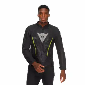 Dainese Herosphere Air Tekstil Mont Siyah Beyaz Sarı Fluo 56