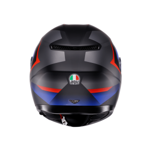 AGV KASK/K3 MPLK STRIGA MATT BLACK/BLUE/RED CONFİGURATİON
