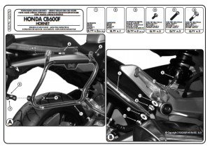 Kappa KLX176 Honda CB 600 F Hornet Yan Çanta Demiri