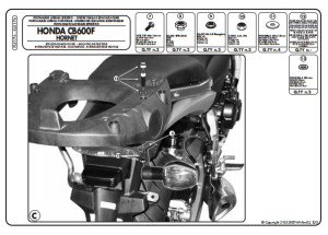 Kappa KLX176 Honda CB 600 F Hornet Yan Çanta Demiri
