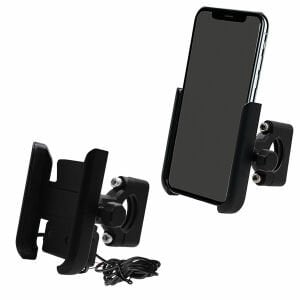 Vexo Usbli Alüminyum Telefon Tutucu Gidon Bağlantılı