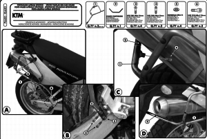 Givi PL650 Ktm Adventure 950 - 990 Yan Çanta Demiri