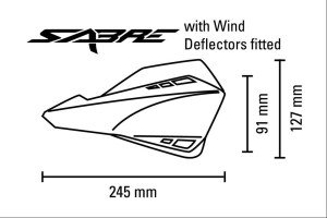 Barkbusters Sabre MX/Enduro El Koruma Siyah Turuncu