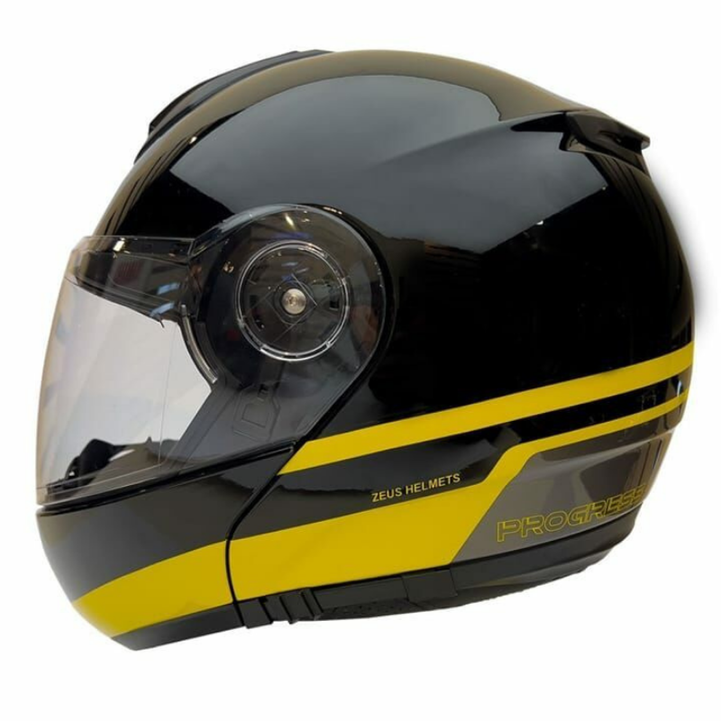 Zeus Kask ZS-3050 Siyah BE6 Sarı