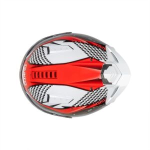 Nukrohelmet B506 Kask Level White Red