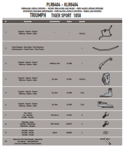 Givi PLR6404 Triumph Tiger Sport 1050 Yan Çanta Demiri