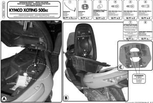 Givi SR89M Kymco Xciting 250-300-500 Arka Çanta Demiri