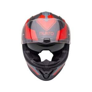 Nukrohelmet B506 Kask Stars Red Yellow