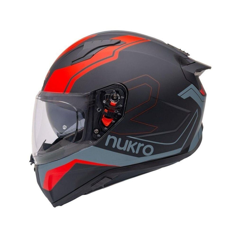 Nukrohelmet B506 Kask Stars Red Yellow