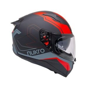 Nukrohelmet B506 Kask Stars Red Yellow