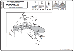 Givi TE265 Kawasaki Z 750 Yan Kumaş Çanta Demiri