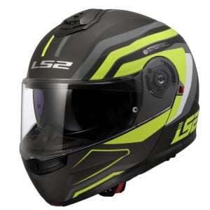 LS2 Strobe 2 Phantom Mat Titanium-Neon Sarı Kask