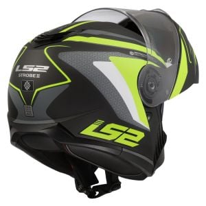 LS2 Strobe 2 Phantom Mat Titanium-Neon Sarı Kask