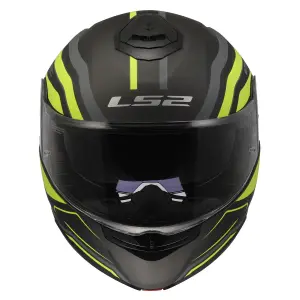 LS2 Strobe 2 Çene Açılır Kask Phantom Mat Titanium Neon Sarı LS2 Strobe 2 Phantom Mat Titanium Neon Sarı Kask XS