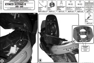 Givi SR91M Kymco Xciting R Arka Çanta Demiri