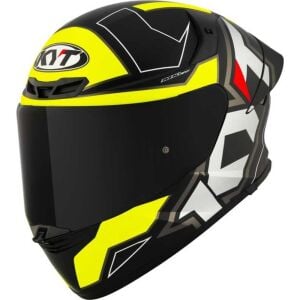 KYT TT-Revo Kask Electrom Mat Siyah Sarı