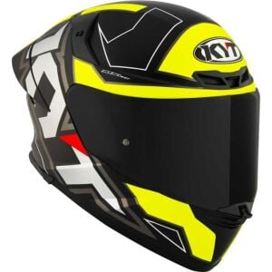 KYT TT-Revo Kask Electrom Mat Siyah Sarı