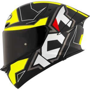 KYT TT-Revo Kask Electrom Mat Siyah Sarı