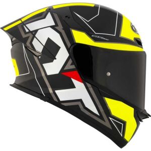 KYT TT-Revo Kask Electrom Mat Siyah Sarı
