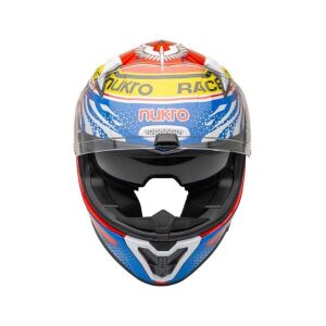 Nukrohelmet B506 Kask Force Red Blue Yellow